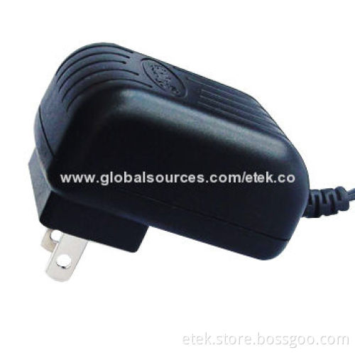 8W Switching Adapter with 47 to 63Hz Input Frequency and 0 to 1.5A Output Current